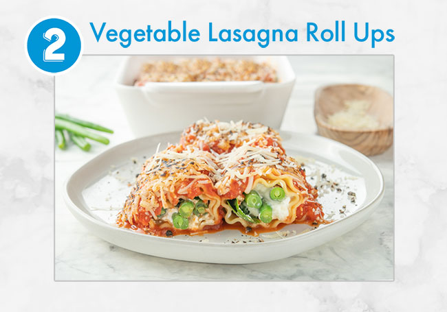 Vegetable Lasagna Roll Ups