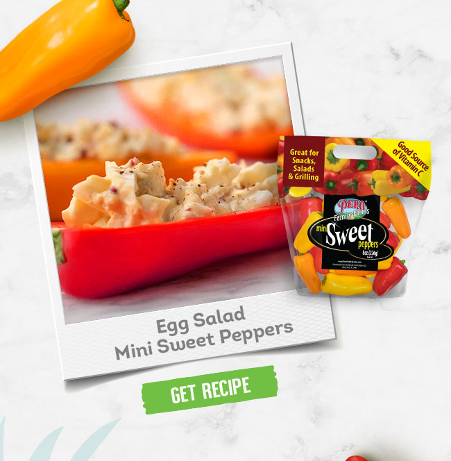 Egg Salad Mini Sweet Peppers