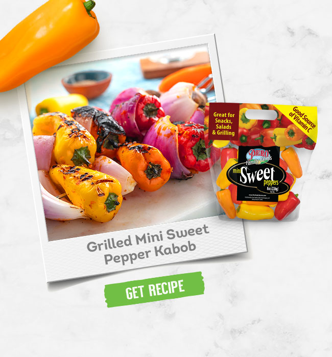 Grilled Mini Sweet Pepper Kabob