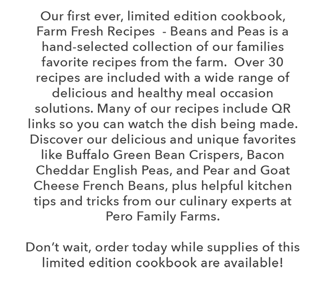Our first ever limited edition cookbook