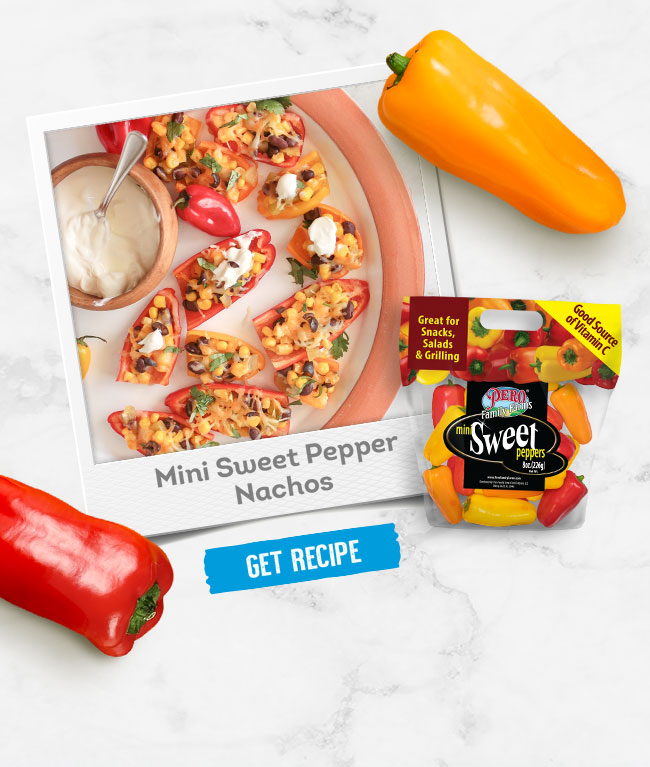 Mini Sweet Pepper Nachos