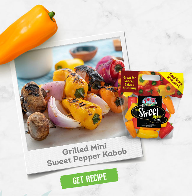 Grilled Mini Sweet Pepper Kabob