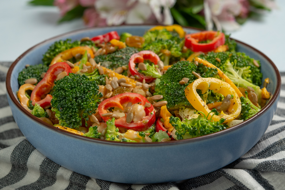 Sweet Broccoli & Cheddar Salad