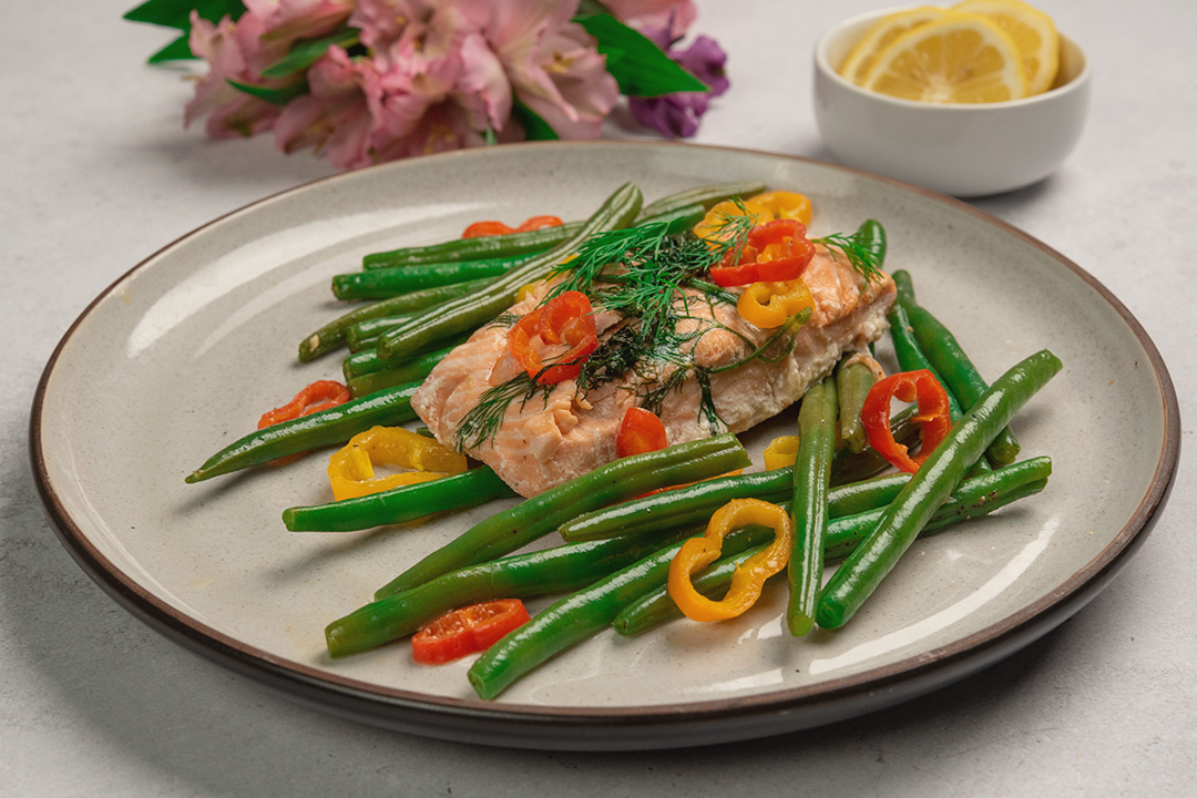 Vegetables and Salmon en Papillote