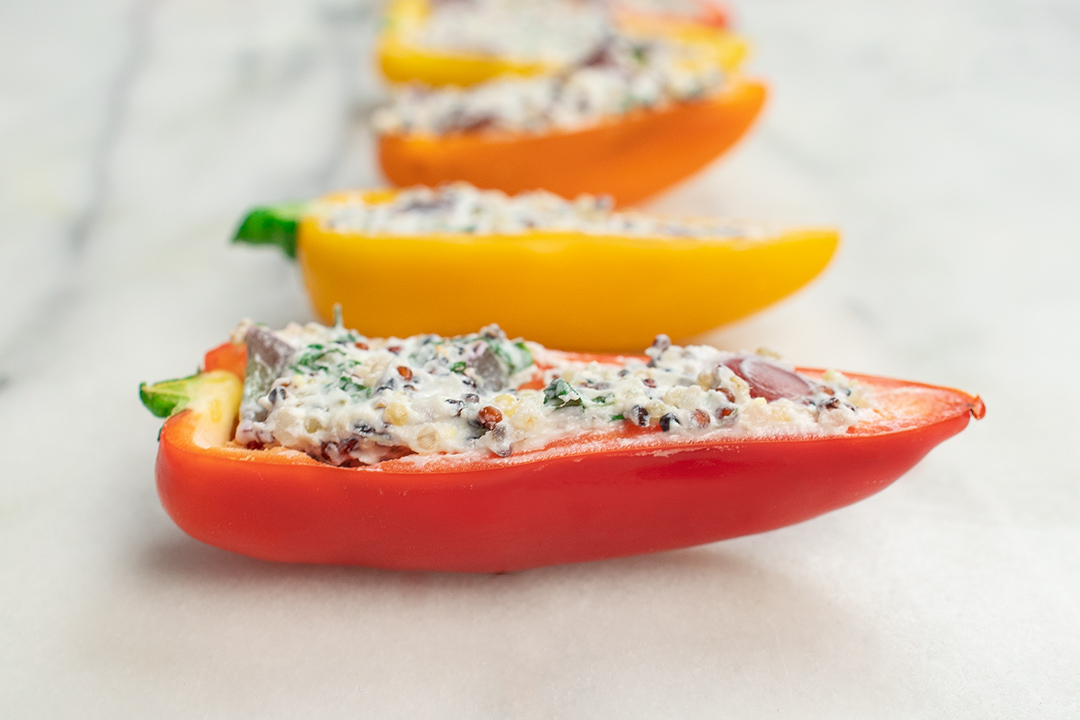 Grilled Stuffed Mini Sweet Peppers