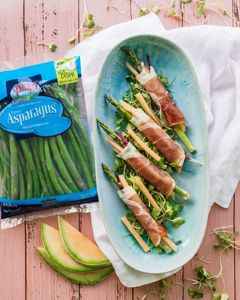 Prosciutto Wrapped Asparagus - Pero Family Farms - Sustainable Farming Since 1908