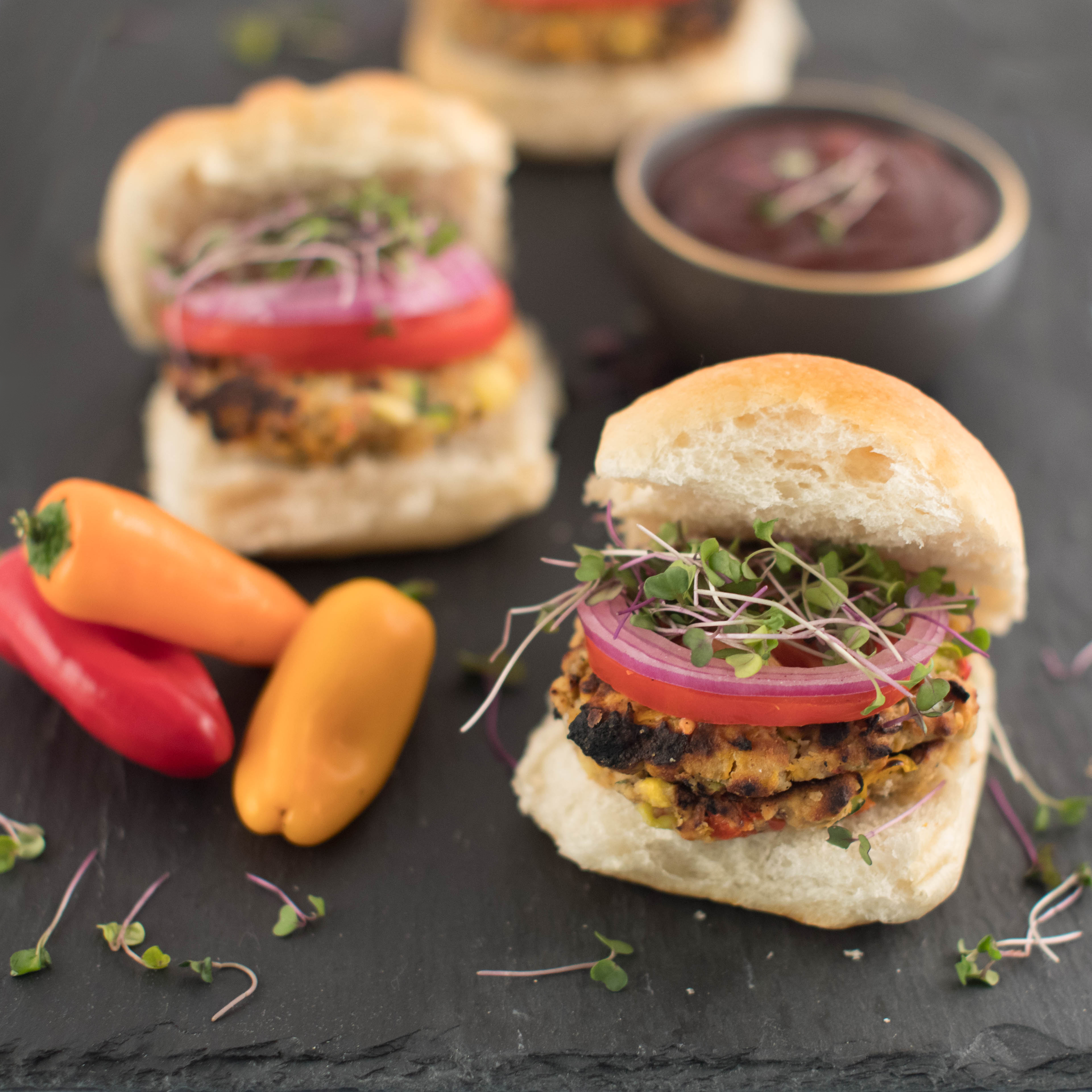 BBQ Veggie Sliders