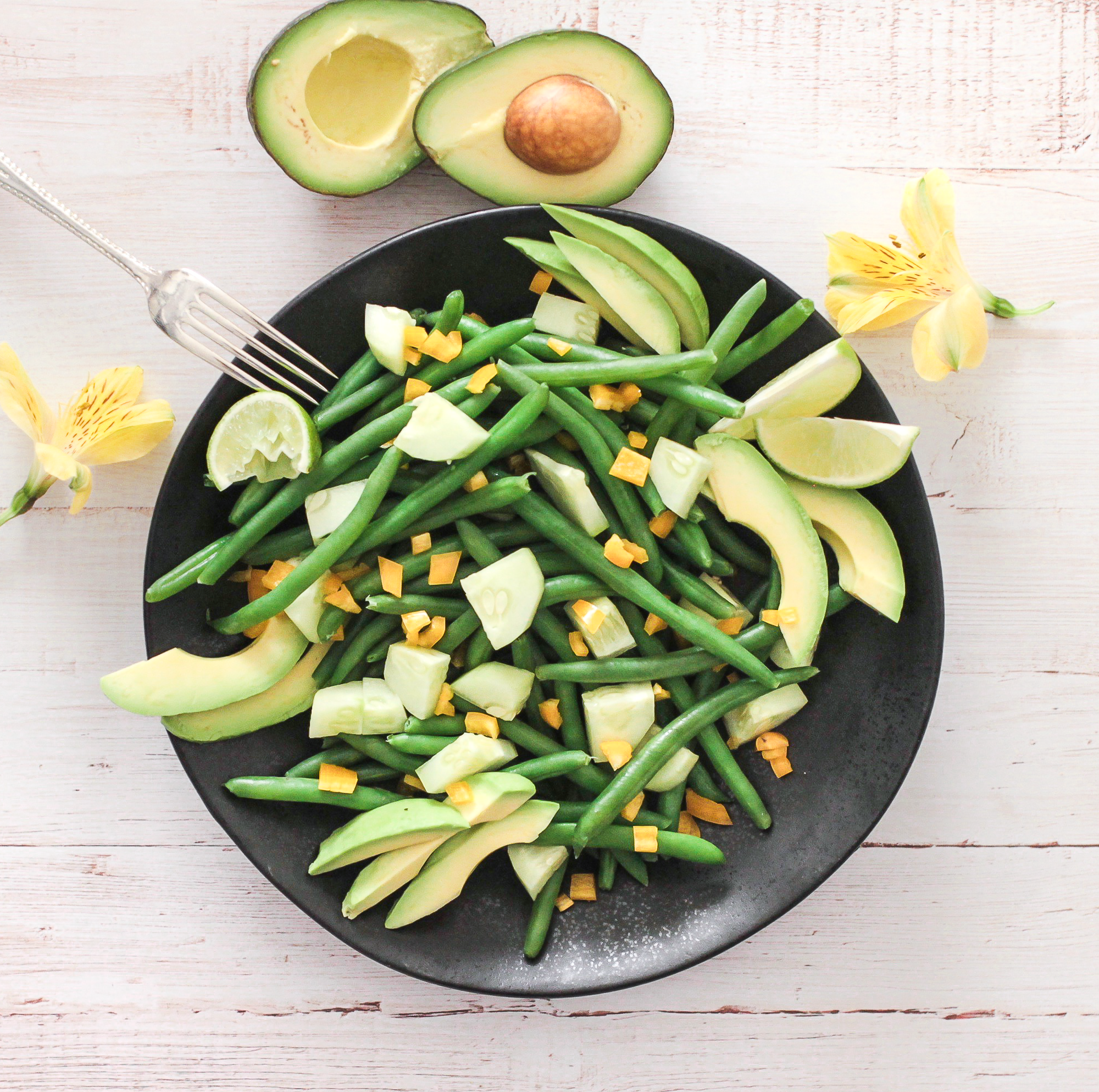 Green Cucumber Avocado Salad