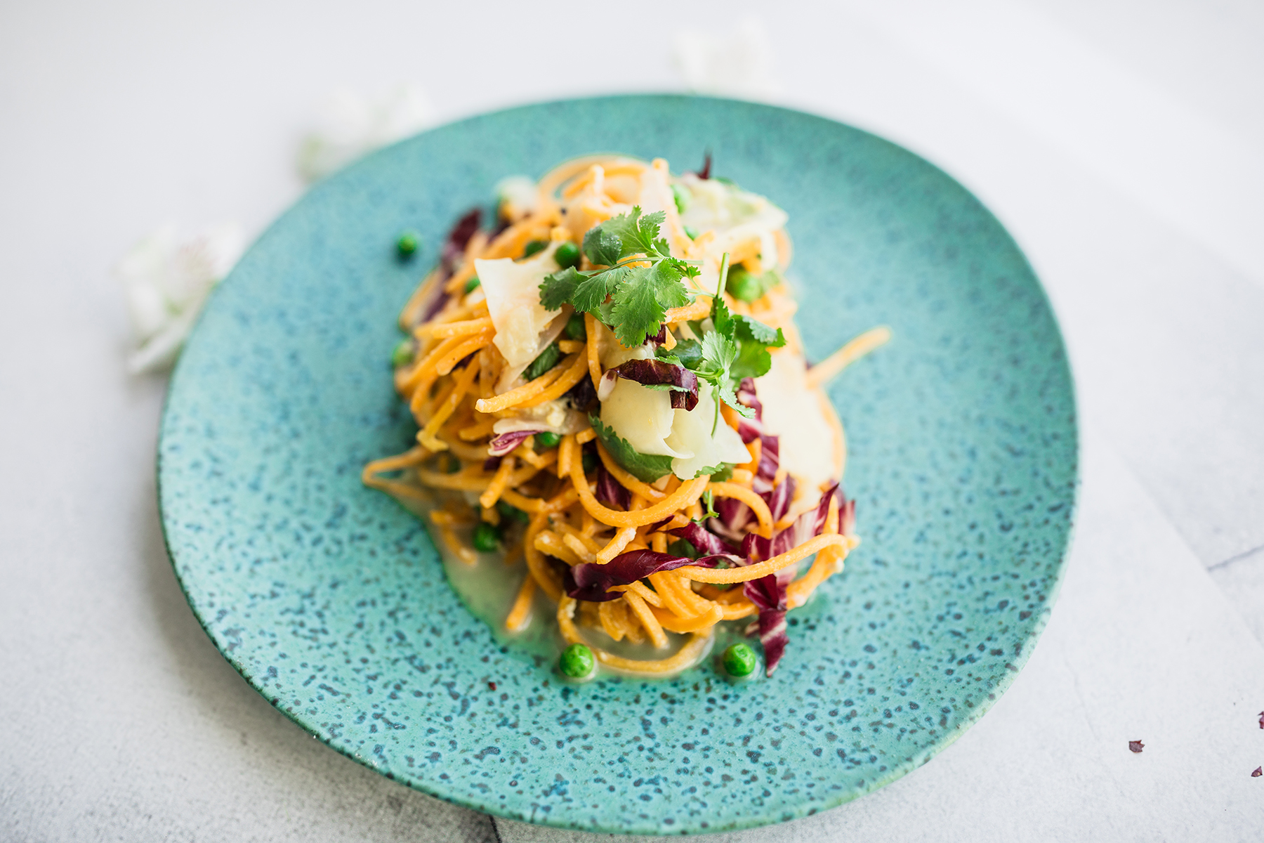 Butternut Veggie Spirals Carbonara