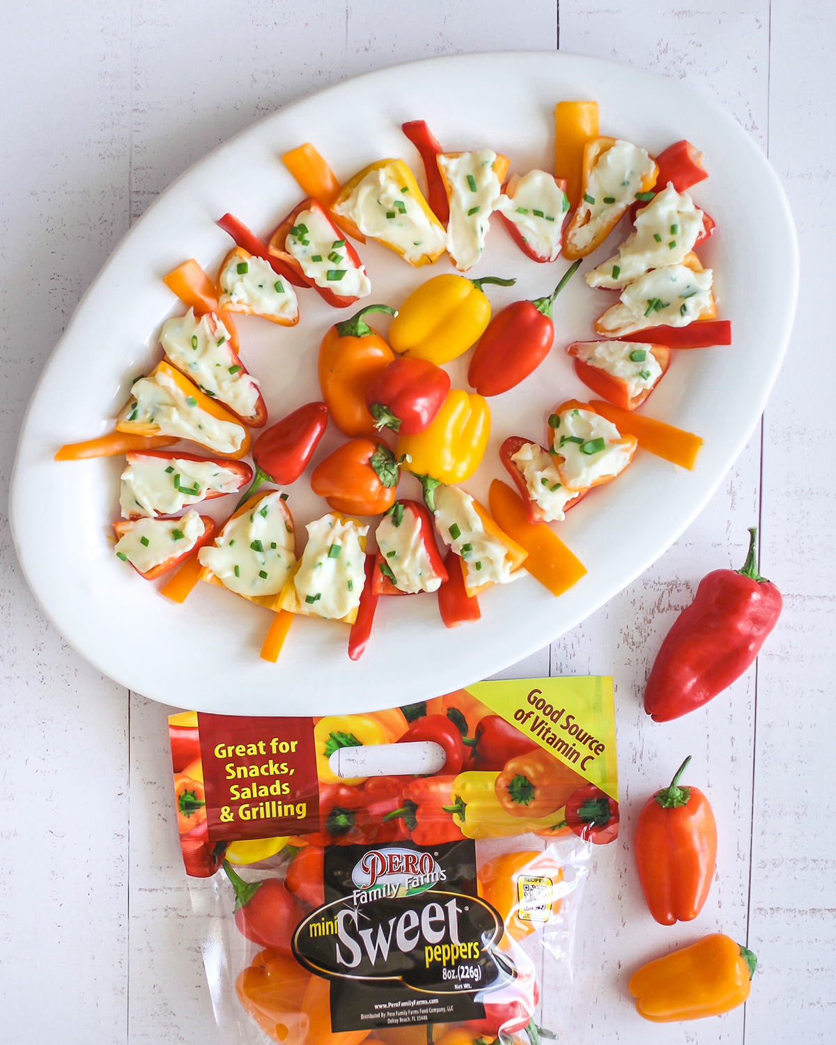 Cheesy Stuffed Mini Sweet Peppers