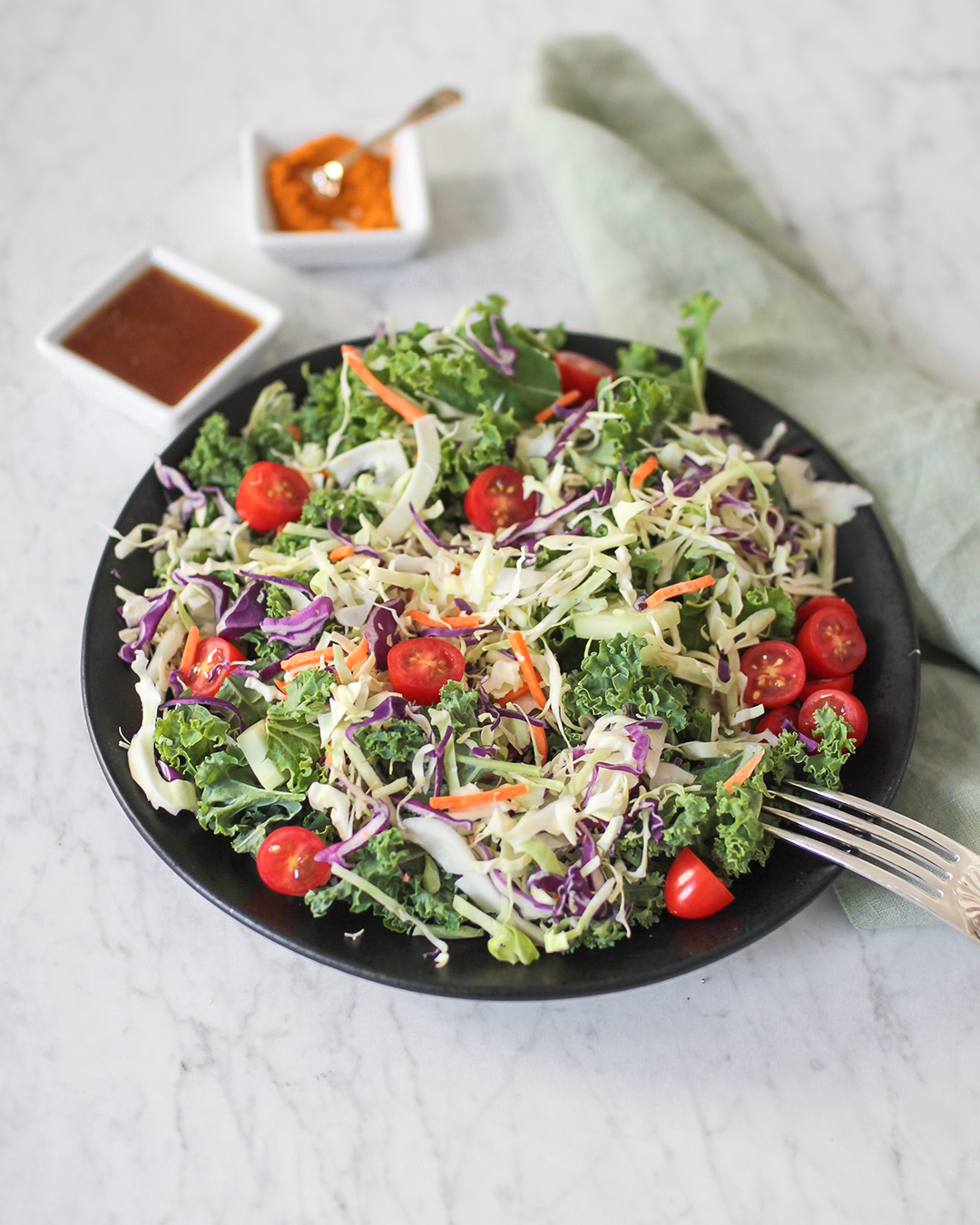 Vegetable Slaw Detox Kale Salad