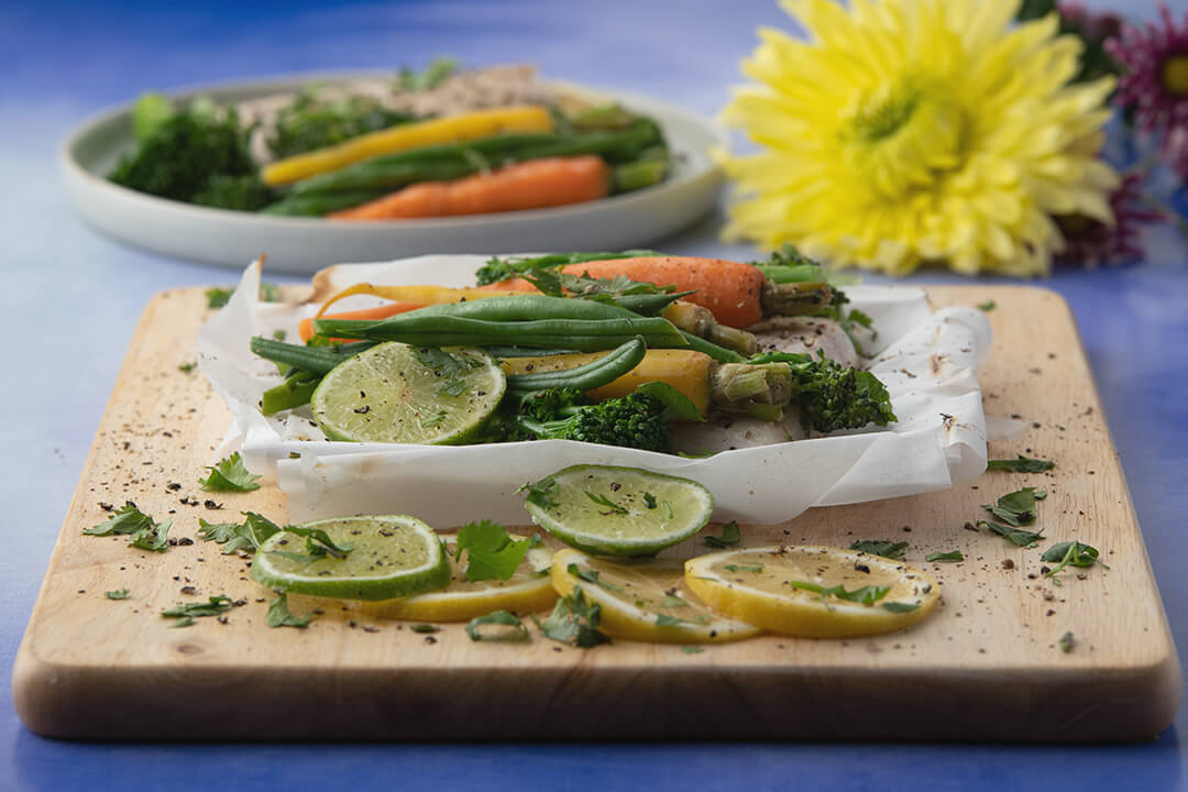 Gourmet Trio en Papillote with Snapper