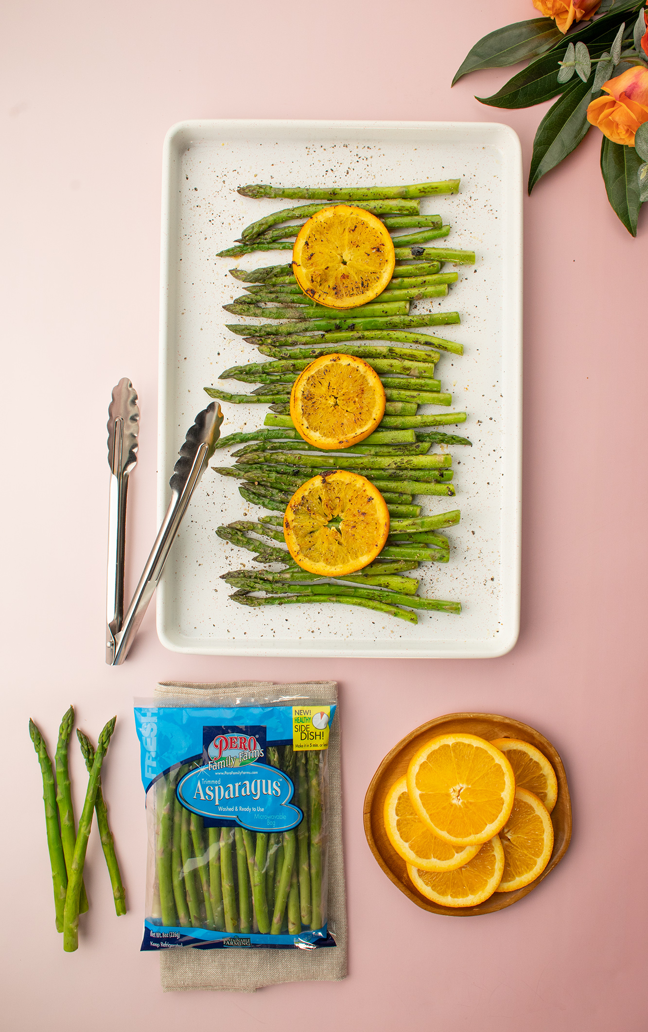 Sheet Pan Asparagus à l'Orange