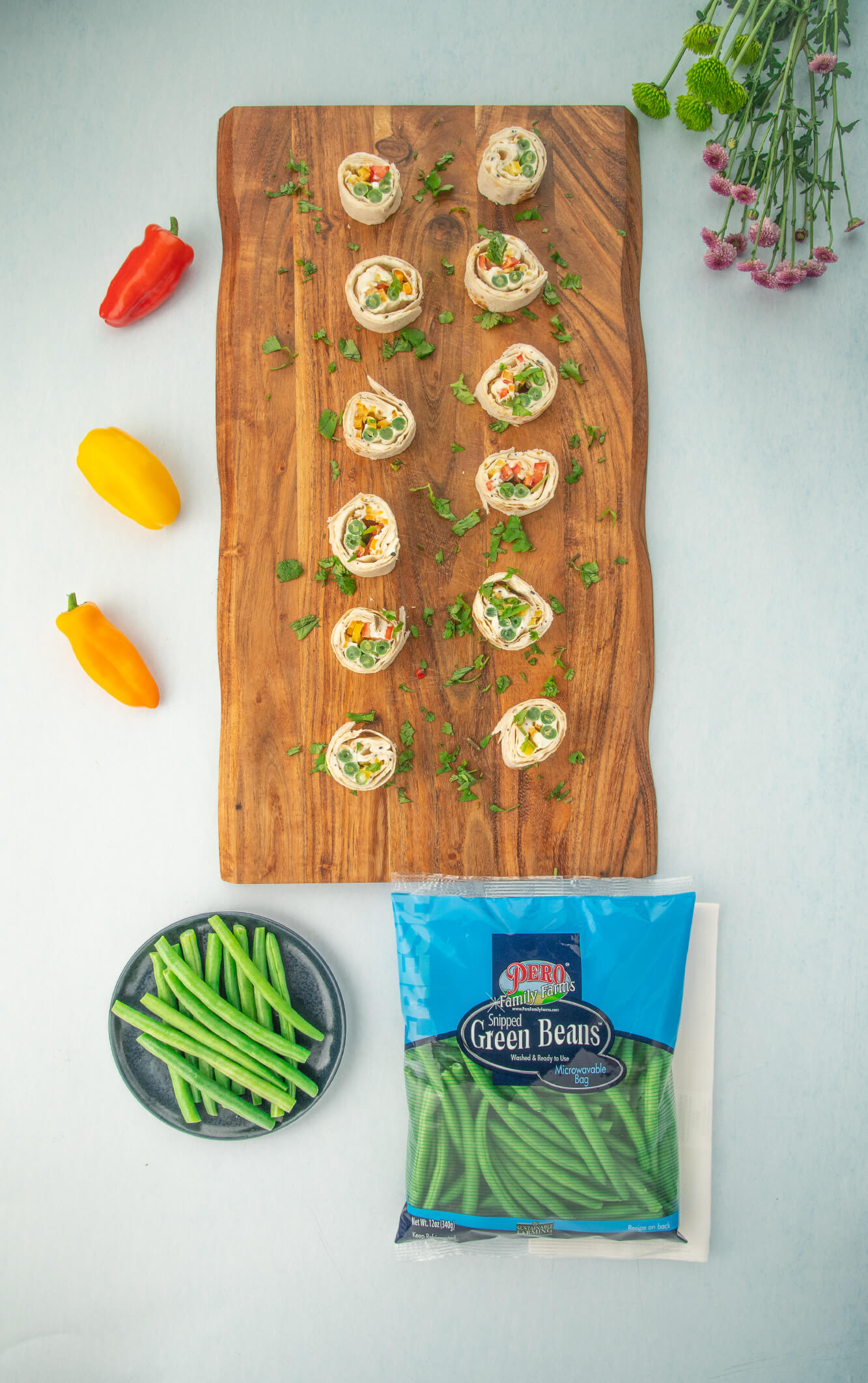 Spring Vegetable Pinwheels