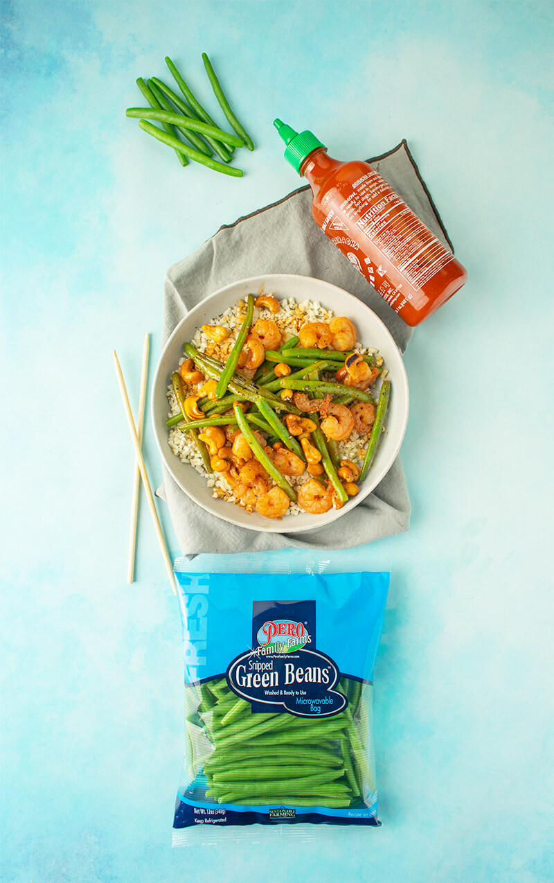 Sriracha Shrimp & Green Bean Stir Fry