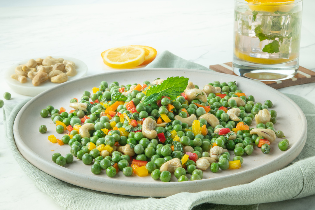 Sweet Pepper & Citrus Peas