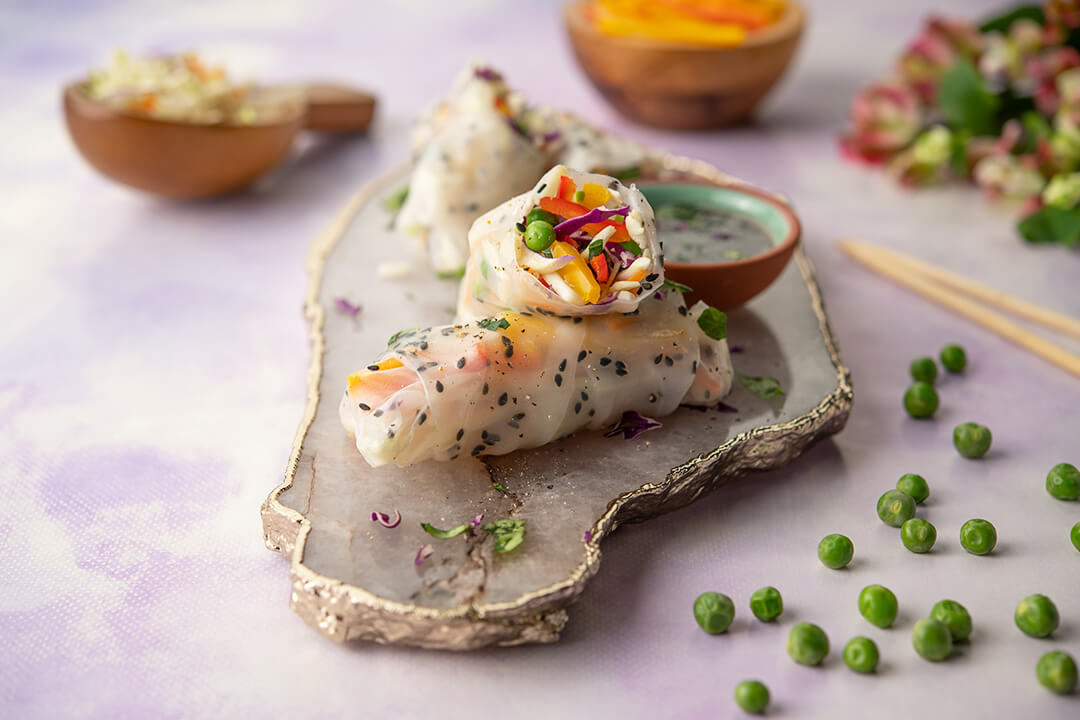 Vegetable Slaw Spring Rolls