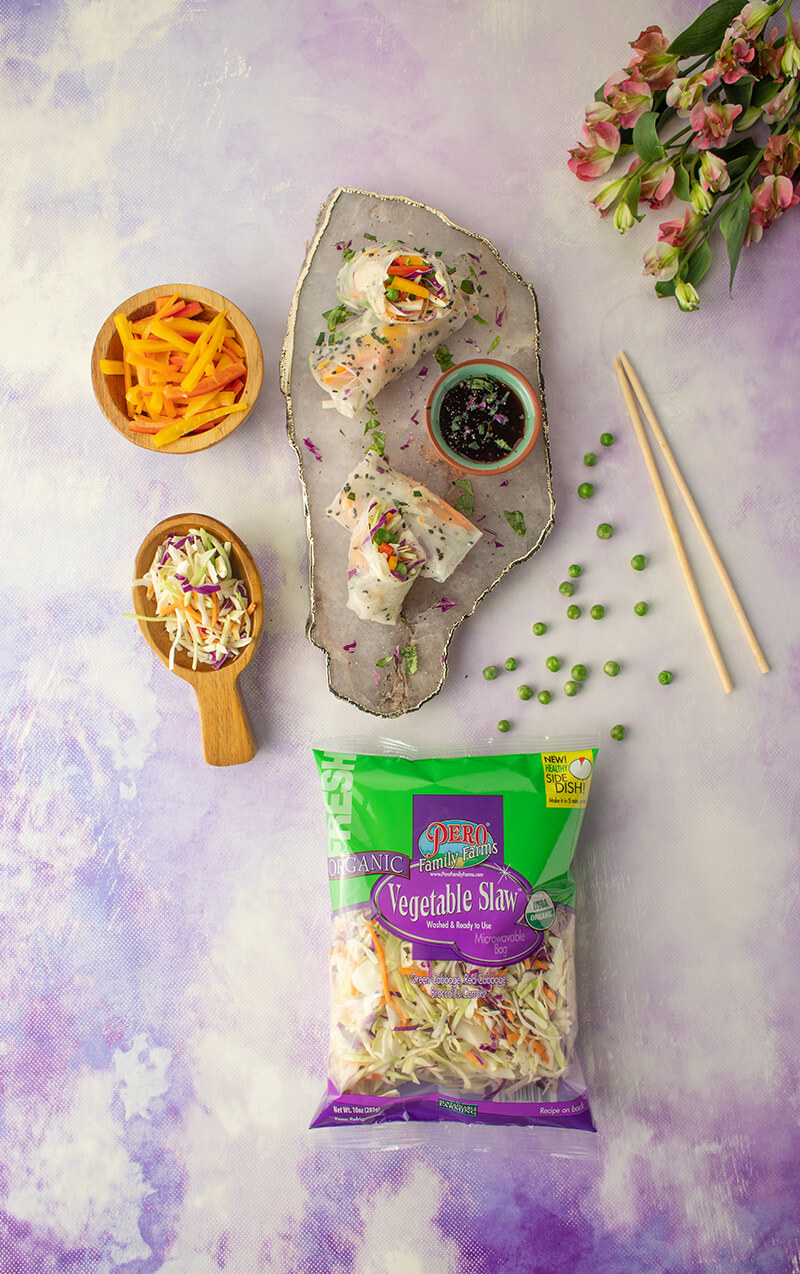 Vegetable Slaw Spring Rolls