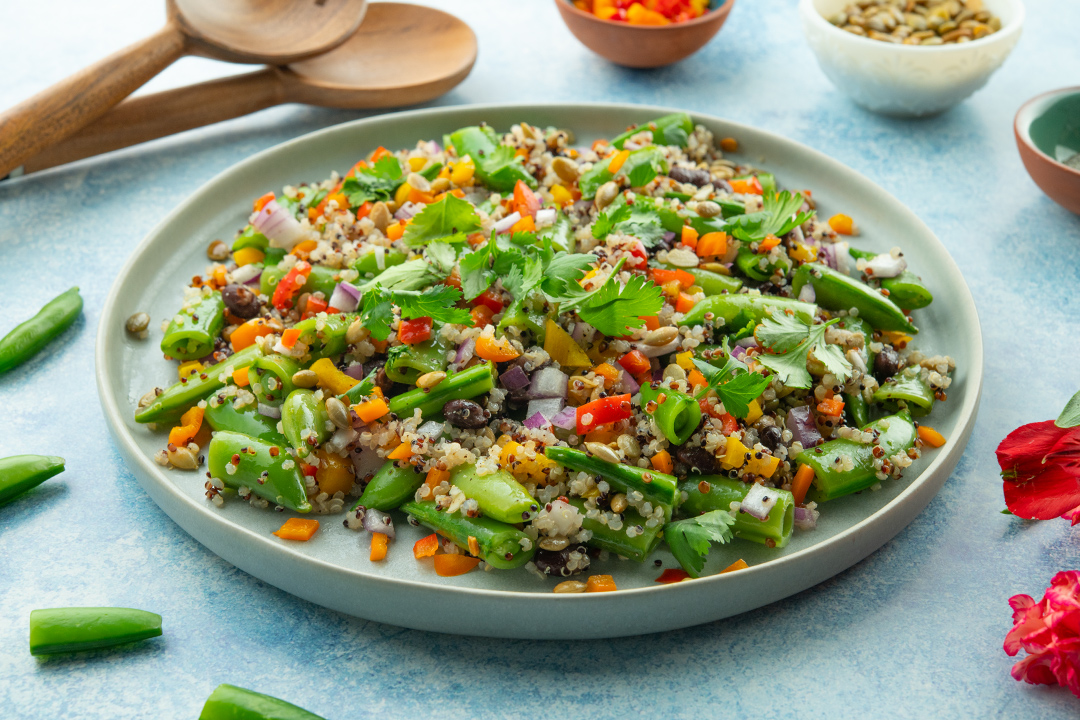 Snap Pea & Quinoa Confetti Salad