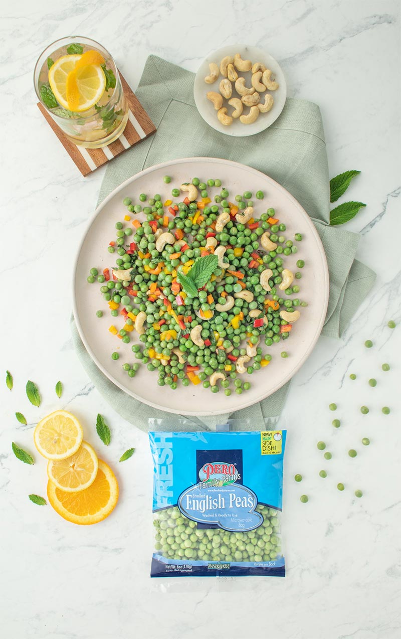 Sweet Pepper & Citrus Peas