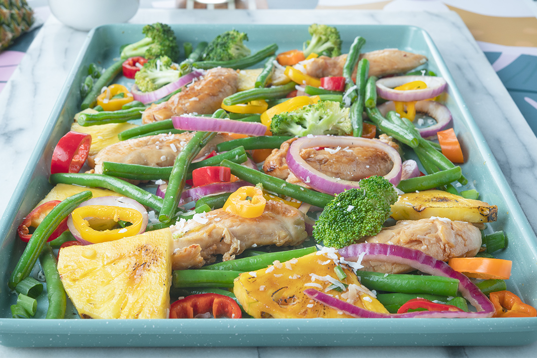 Hawaiian Sheet Pan Chicken