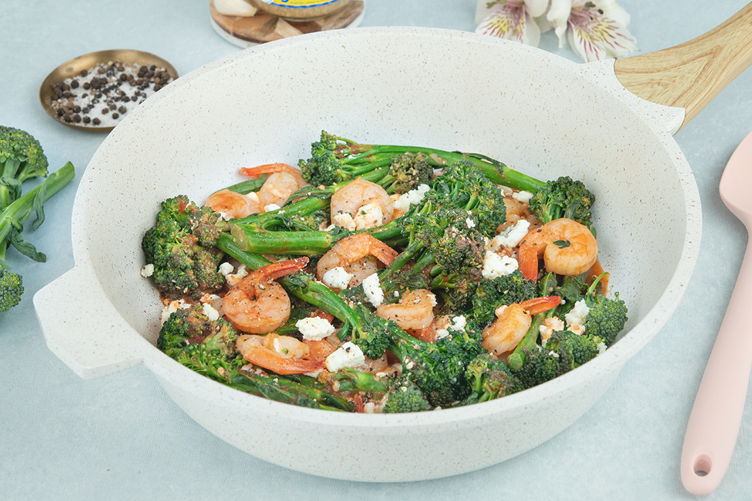 One Pan Shrimp and Broccoletti