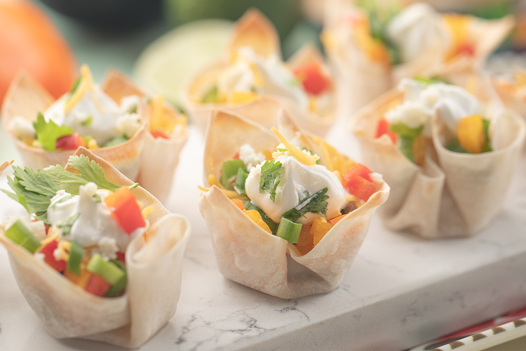 Mini Sweet Pepper Taco Bowls