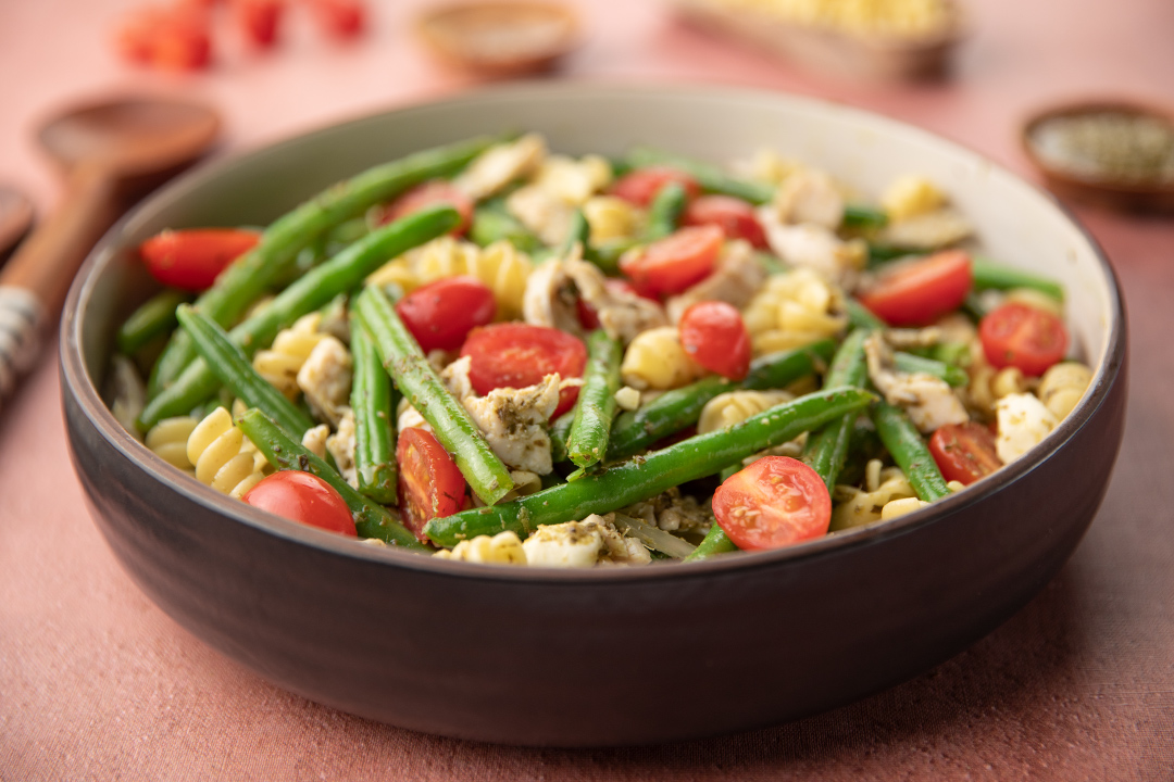 Green Bean Pesto Pasta Salad