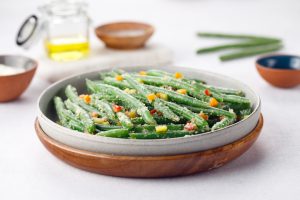 Lemon Parmesan Garlic Green Beans